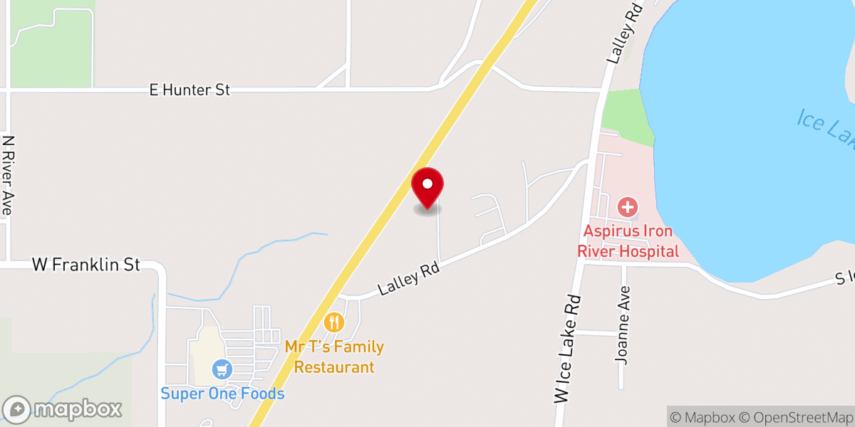Map showing location of Lakeland Baptist Church