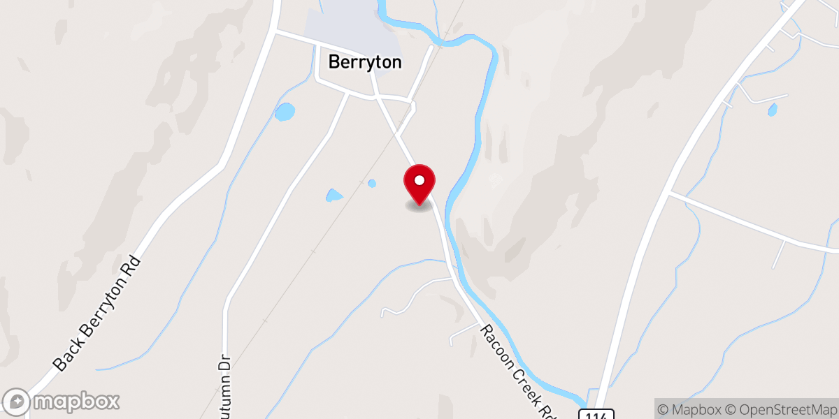 Map showing location of Berryton Bible Mission Church