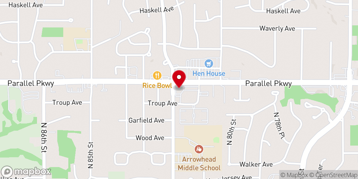 Map showing location of Rccg Agape House Kansas