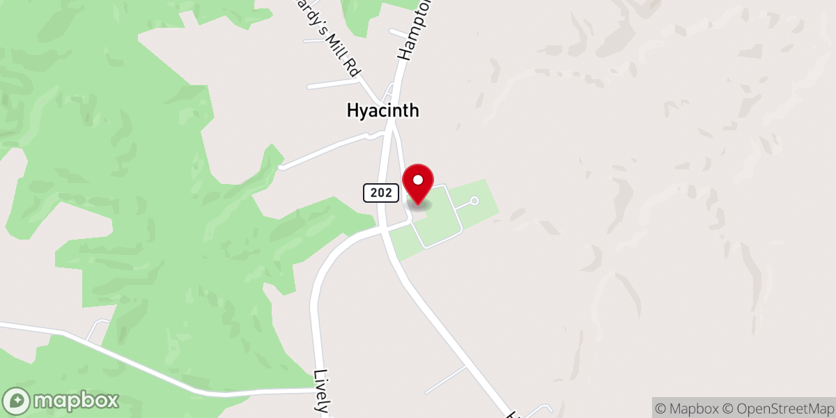 Map showing location of Henderson United Methodist Church