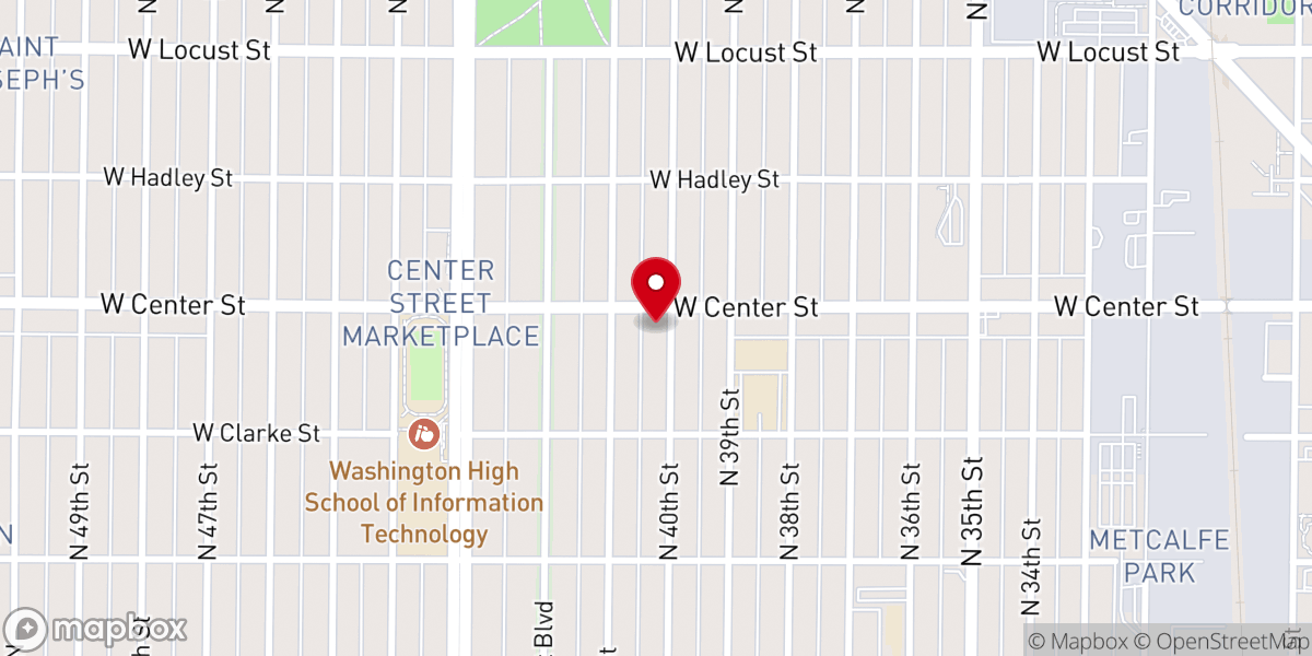 Map showing location of Holy Cathedral Church of God