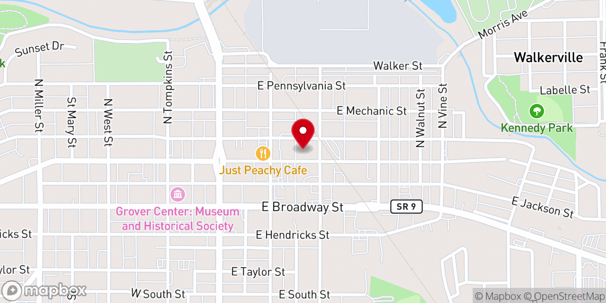 Map showing location of Salvation Army