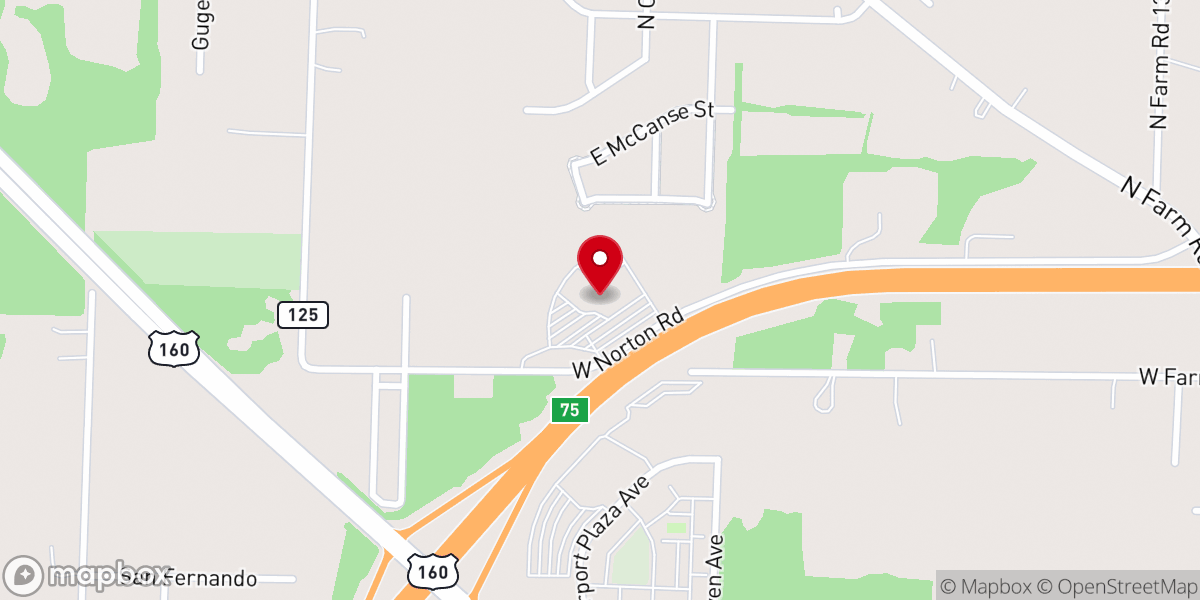 Map showing location of North Point Church