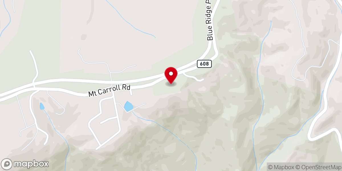 Map showing location of Mt Carroll United Methodist Church