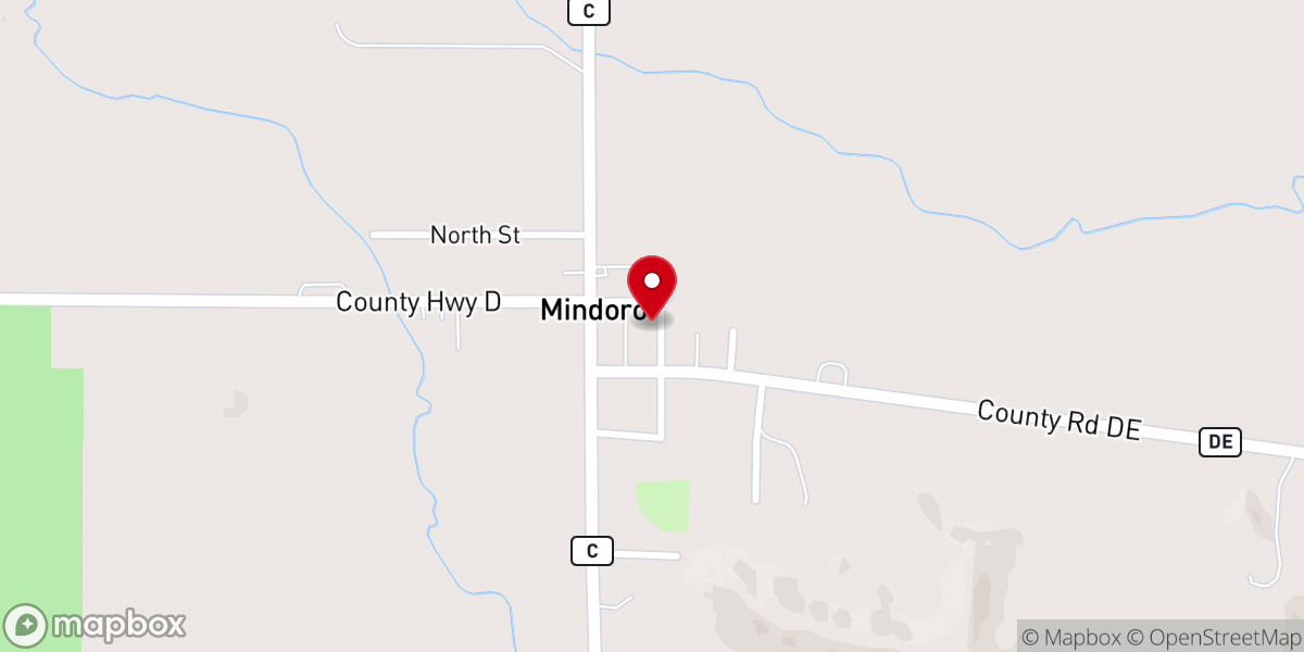 Map showing location of Mindoro Presbyterian Church
