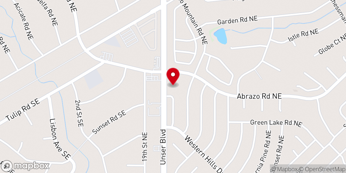 Map showing location of Calvary Lutheran Church