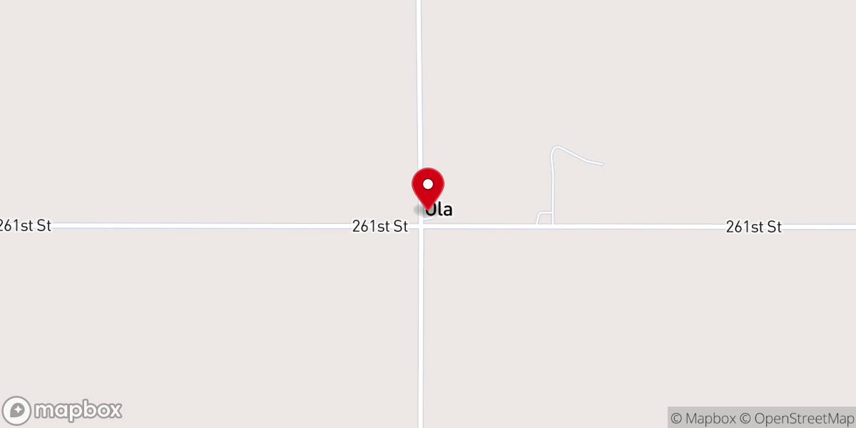 Map showing location of St Olaf Lutheran Church