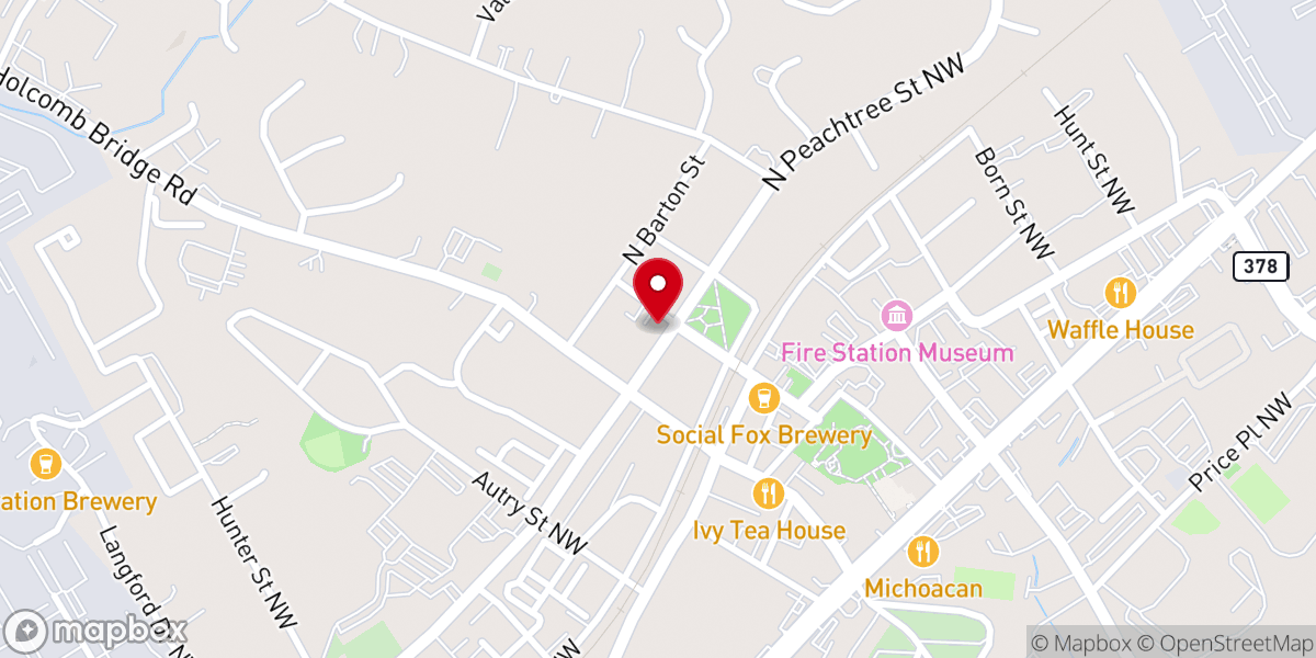 Map showing location of The Nett Church