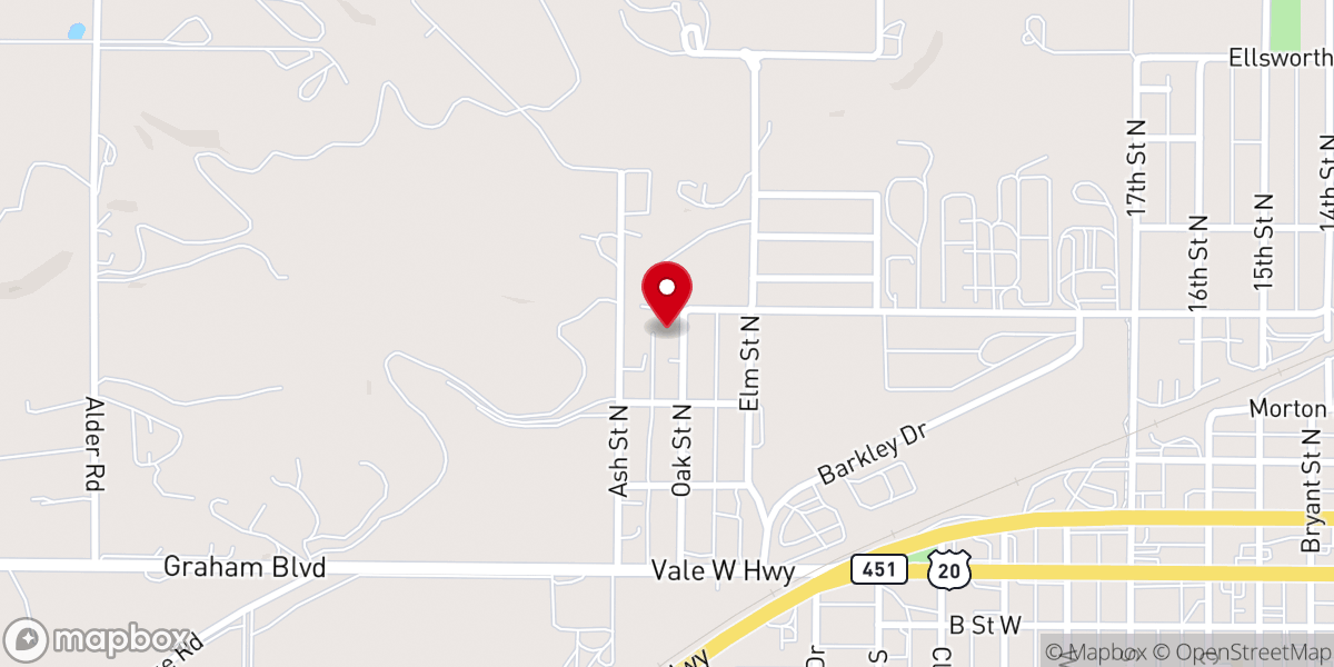 Map showing location of Faith Hope & Love Assembly Of God