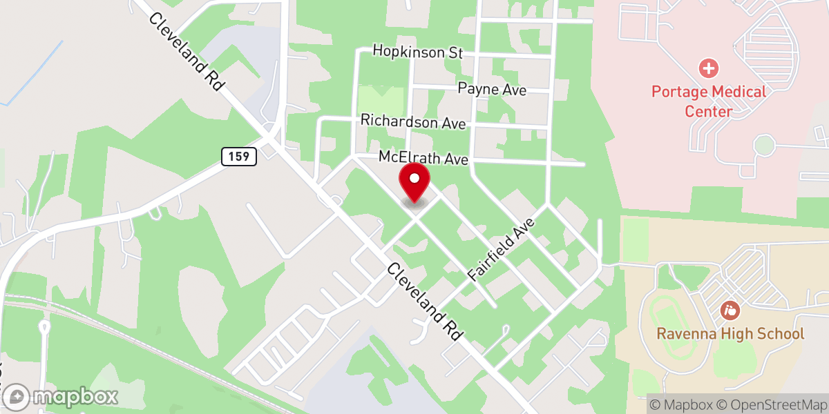 Map showing location of Winfield Church of God-Christ