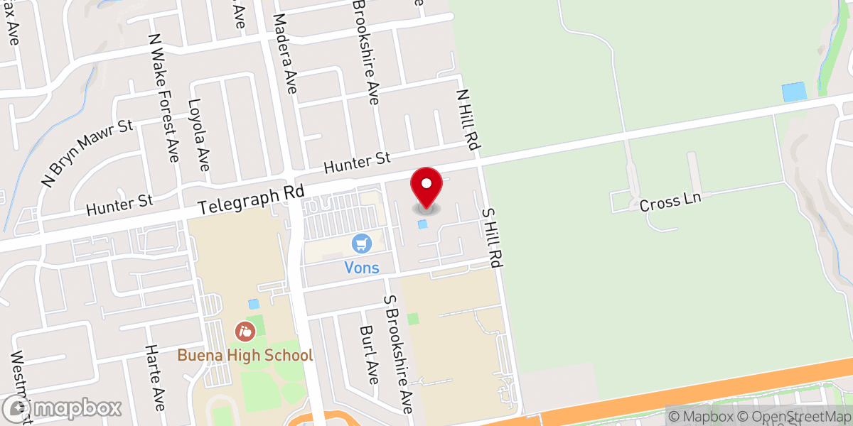Map showing location of Youllinmoon Presbyterian Church of Ventura