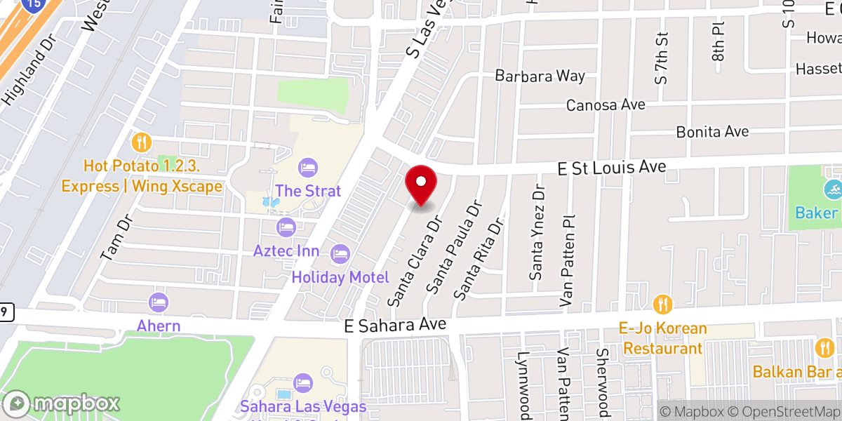 Map showing location of Amor Weddings Services-Weddings Services in Las Vegas NV-Servicios de Bodas-Bodas a Domicilio
