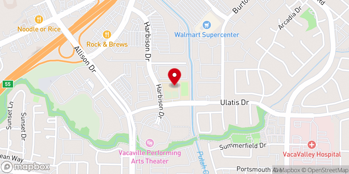 Map showing location of Bethany Lutheran Church