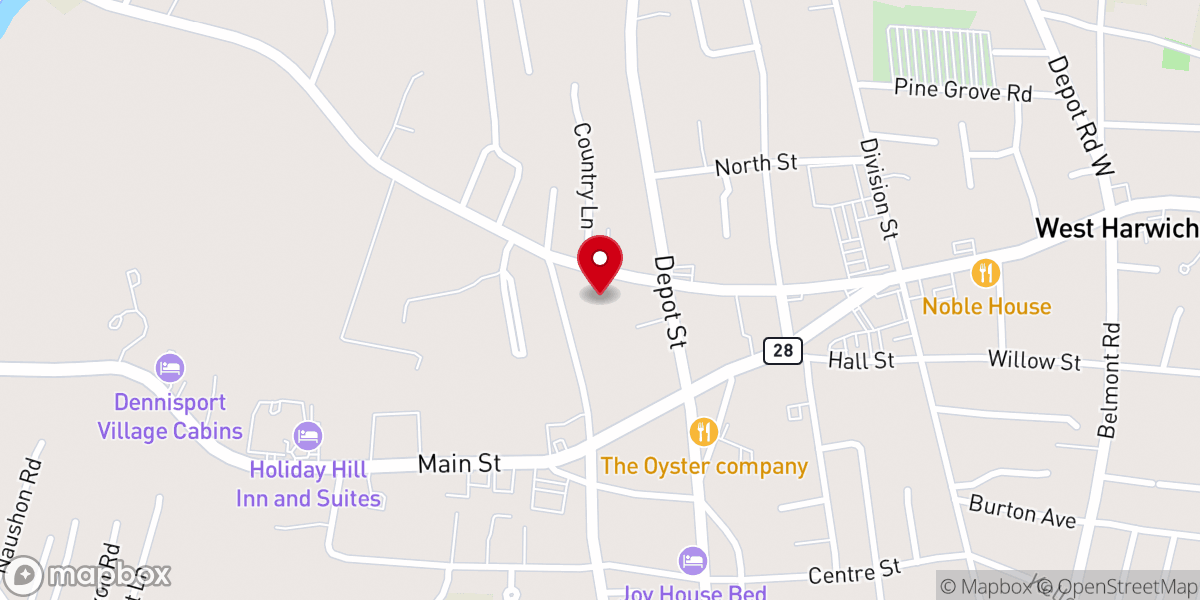 Map showing location of Our Lady of the Annunciation Chapel