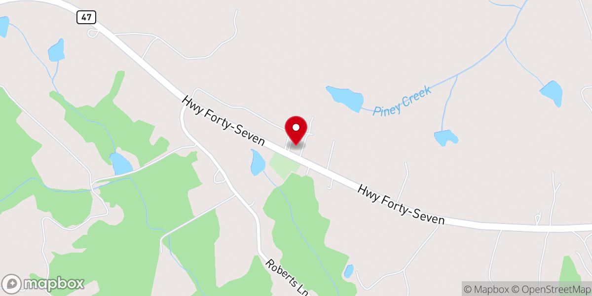 Map showing location of North View Baptist Church