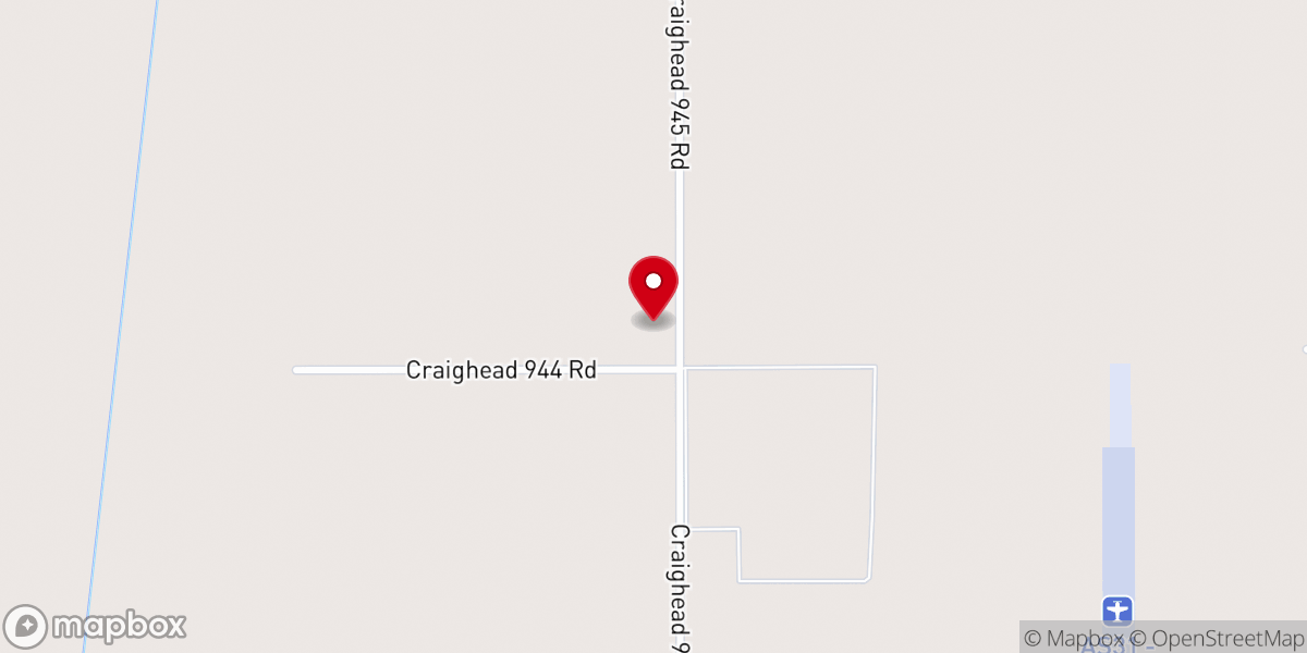 Map showing location of Needham Baptist Church
