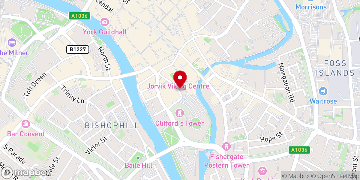 Map showing location of Fairfax House