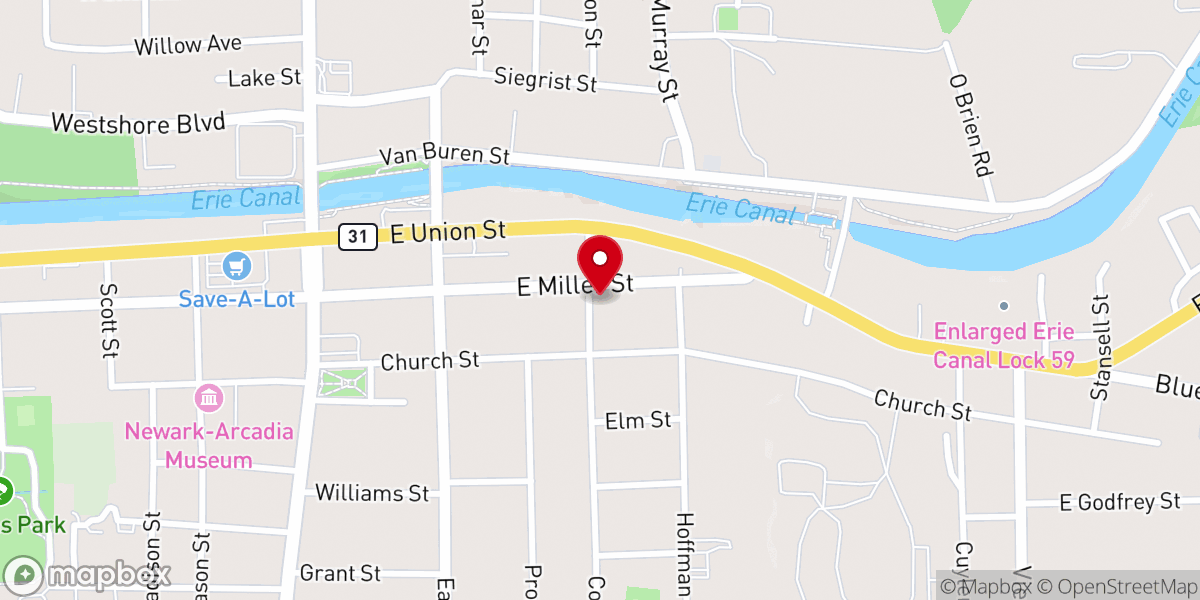 Map showing location of Emmanuel United Methodist Church