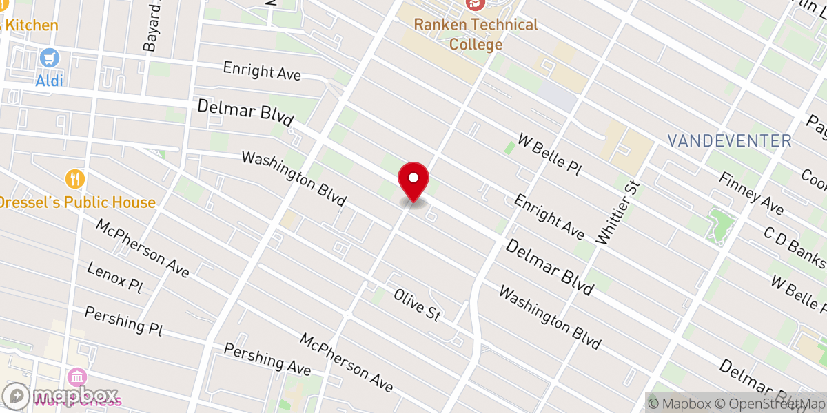Map showing location of Union Tabernacle M.B. Church