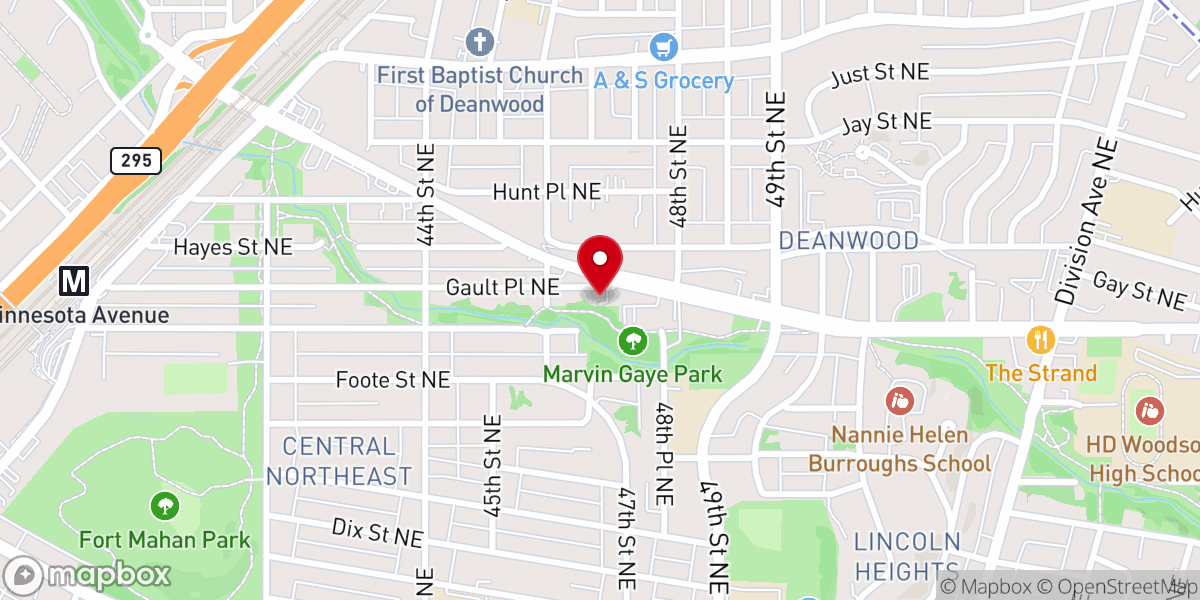 Map showing location of Higher Praise Outreach Ministries Inc