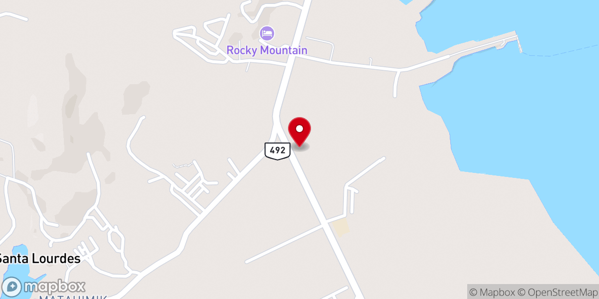 Map showing location of Mother of Perpetual Help Chapel