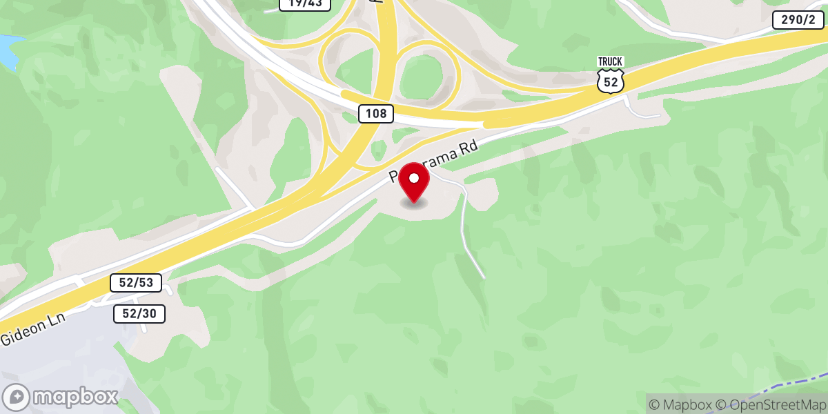 Map showing location of Crossroads Church