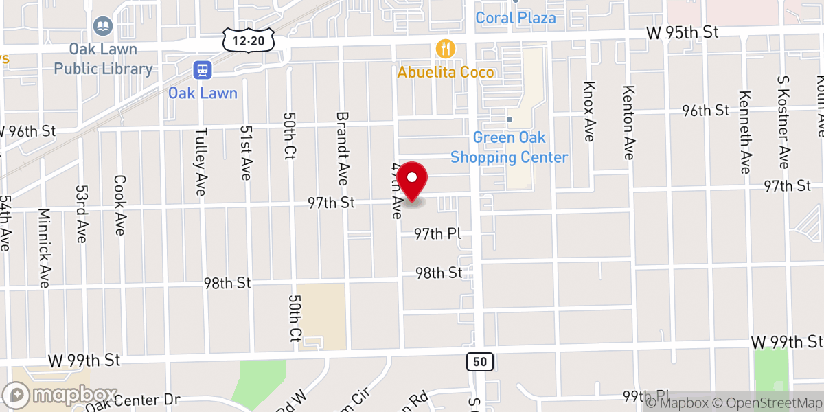 Map showing location of Saint Raphael the Archangel Church