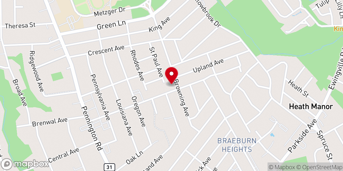 Map showing location of The Church In Ewing