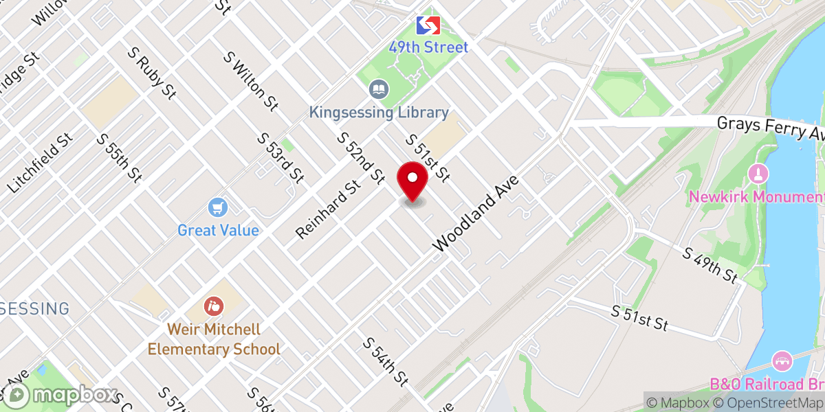 Map showing location of Grace Tabernacle Church