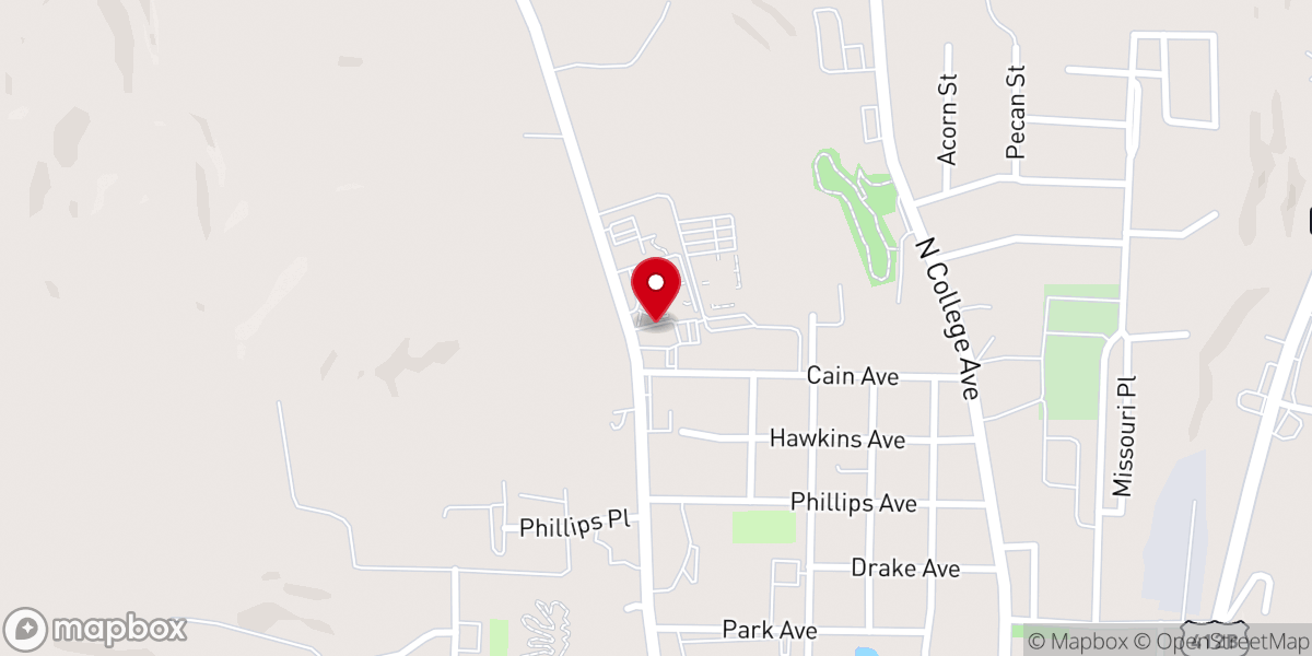 Map showing location of Huntsville Church of Christ