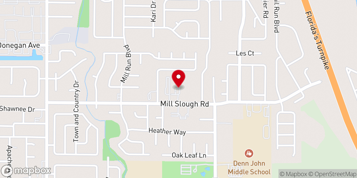 Map showing location of Faith Harvest Worship Center