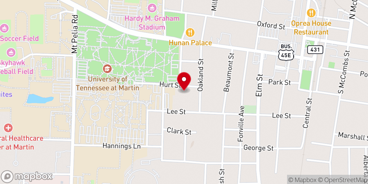 Map showing location of Baptist Collegiate Ministry