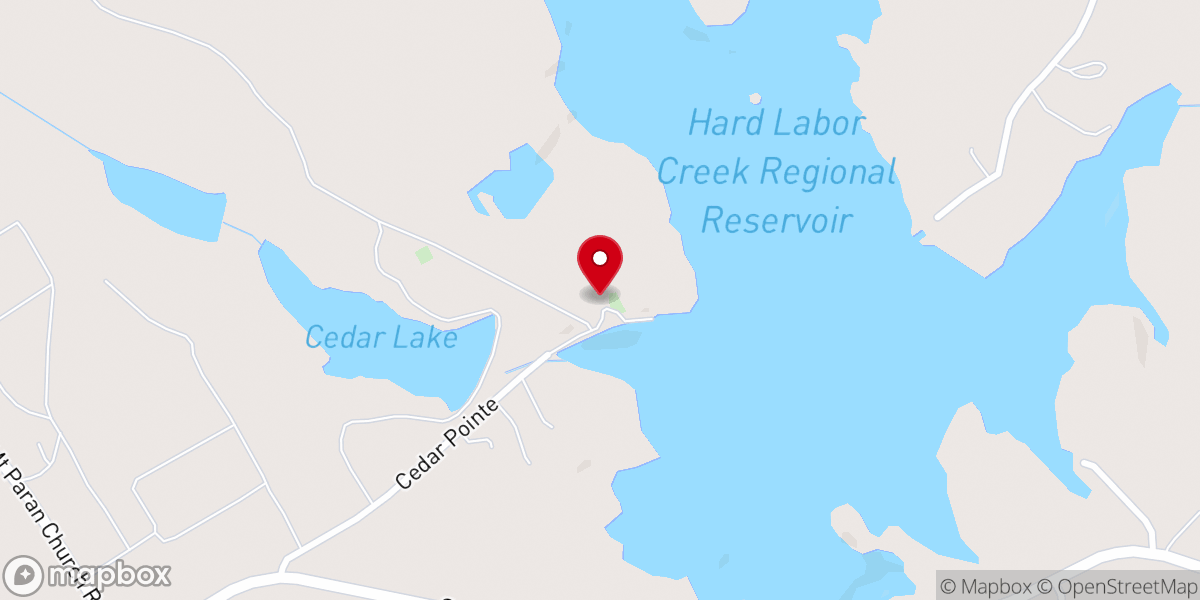Map showing location of Sandy Ford Holiness Church