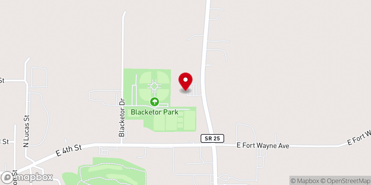 Map showing location of Mill Creek Missionary Church