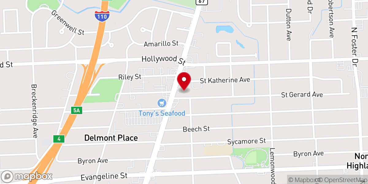 Map showing location of St. Gerard Majella Catholic Church