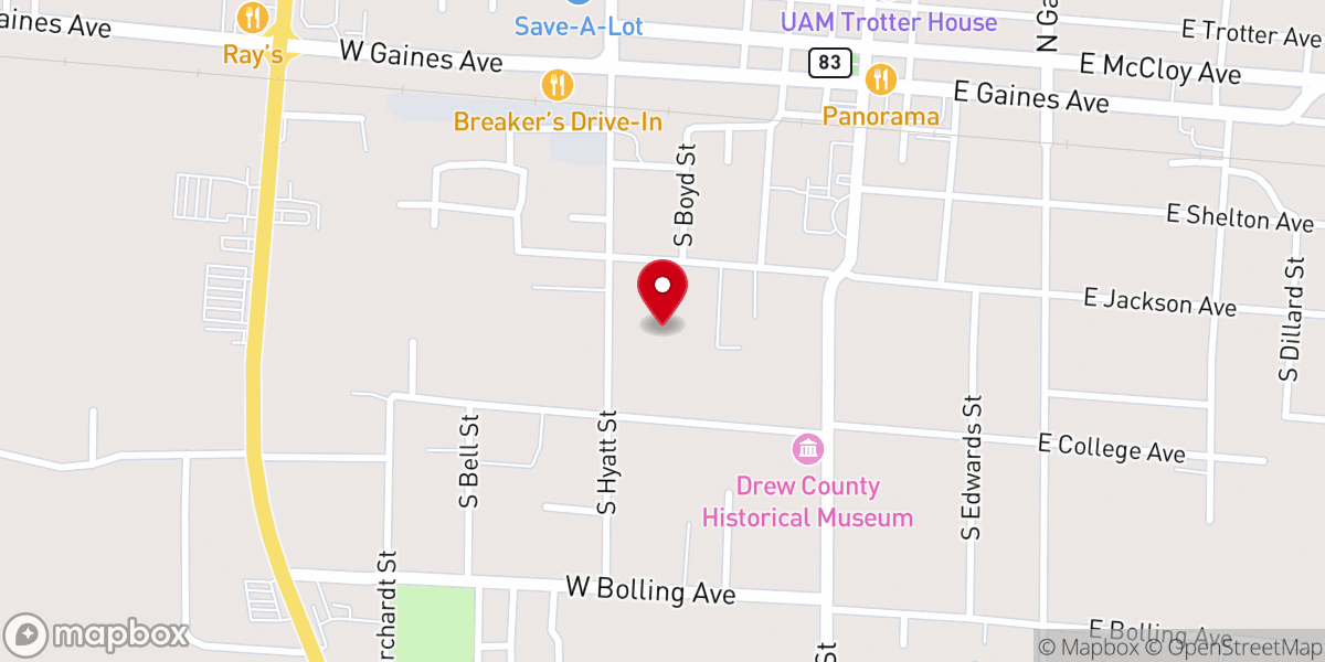 Map showing location of Arise Ministries Inc