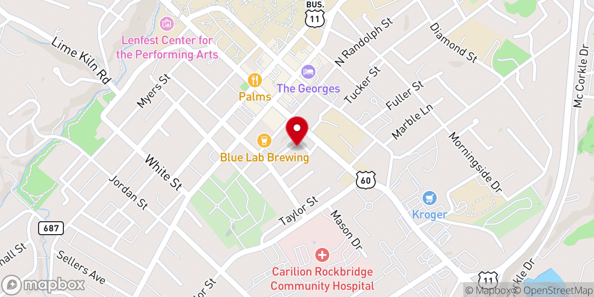 Map showing location of New Hope Church
