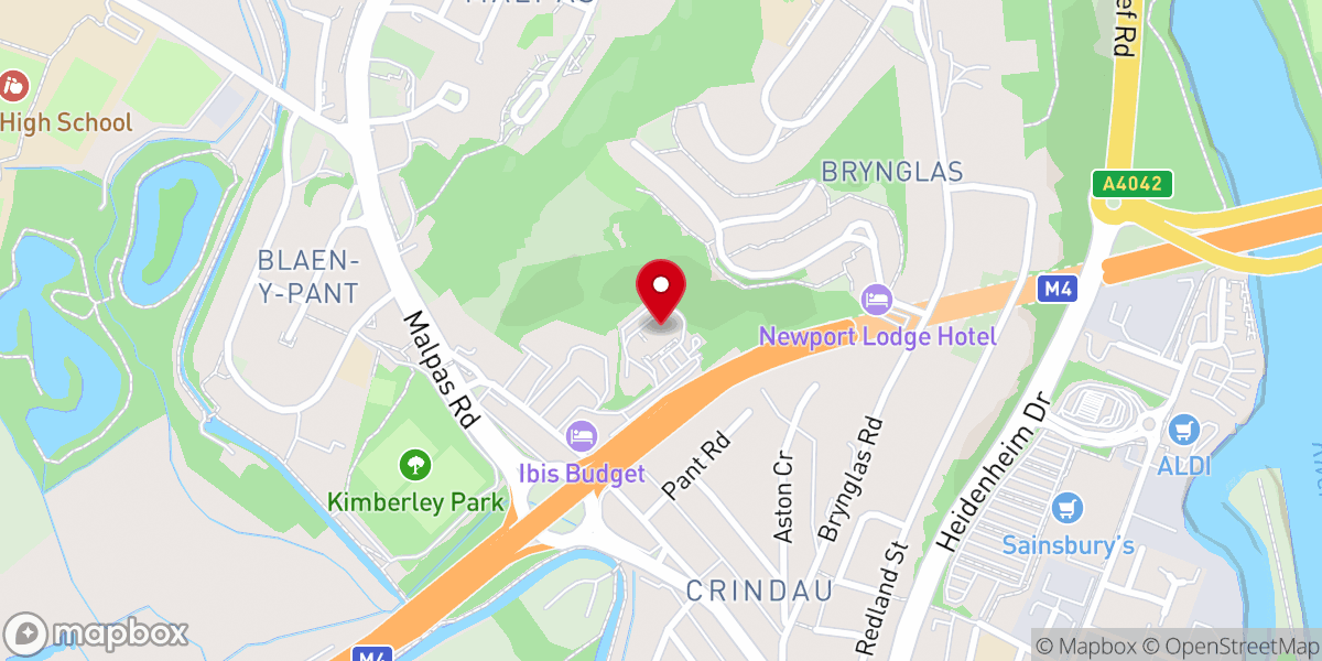 Map showing location of Christchurch
