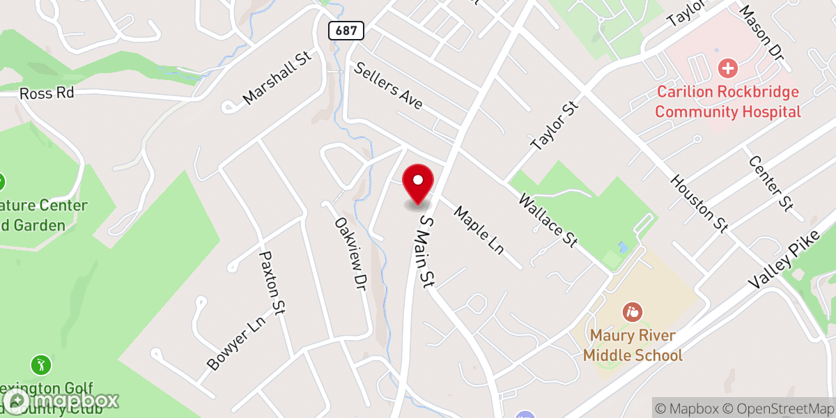 Map showing location of Good Shepherd Evangelical Lutheran Church