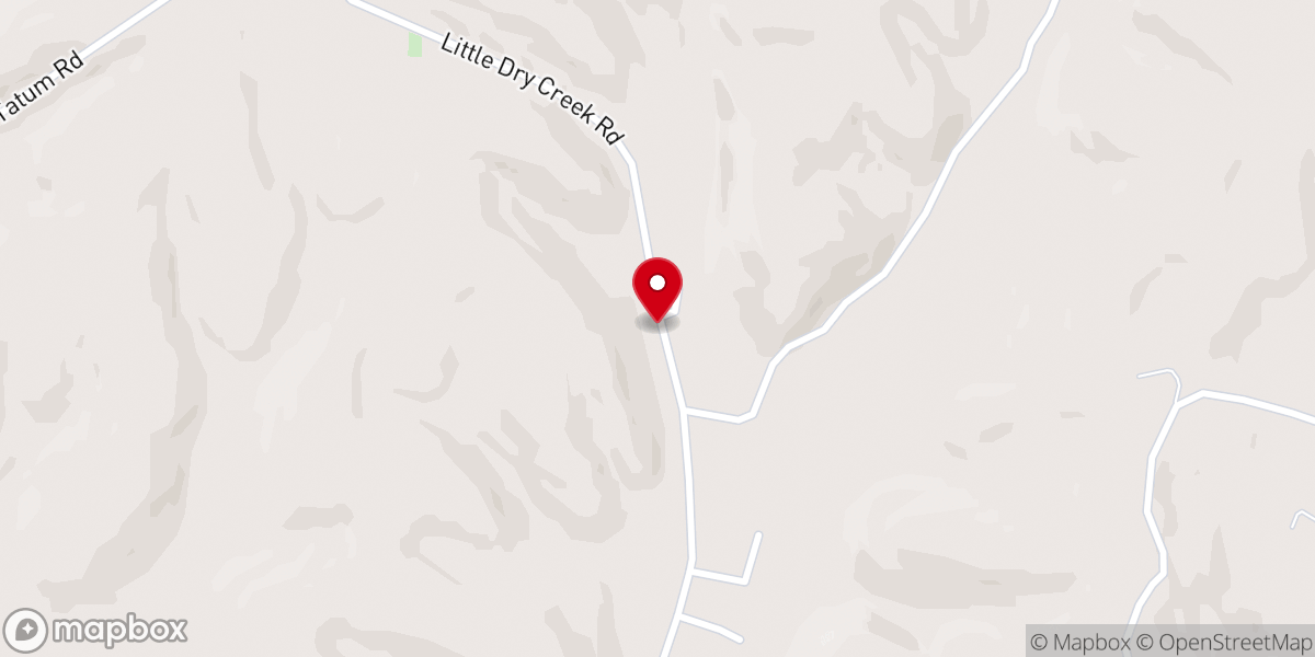 Map showing location of Welcome Valley Baptist Church