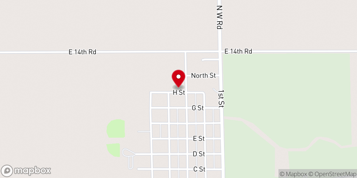 Map showing location of St Peter Lutheran Church