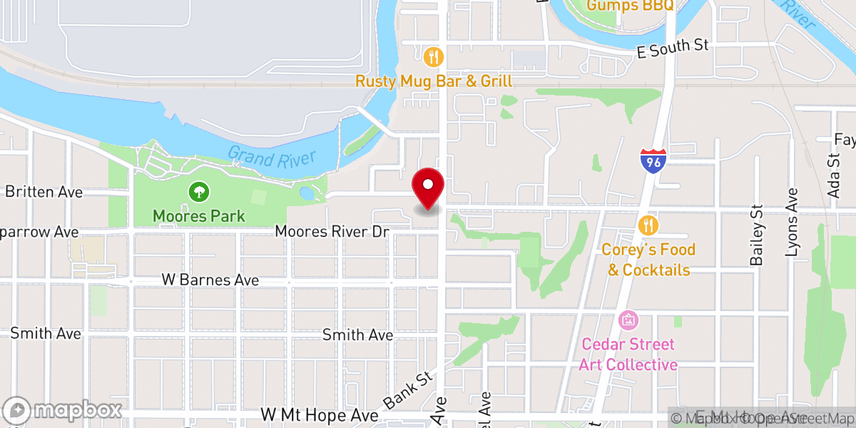 Map showing location of Bethlehem Temple Church