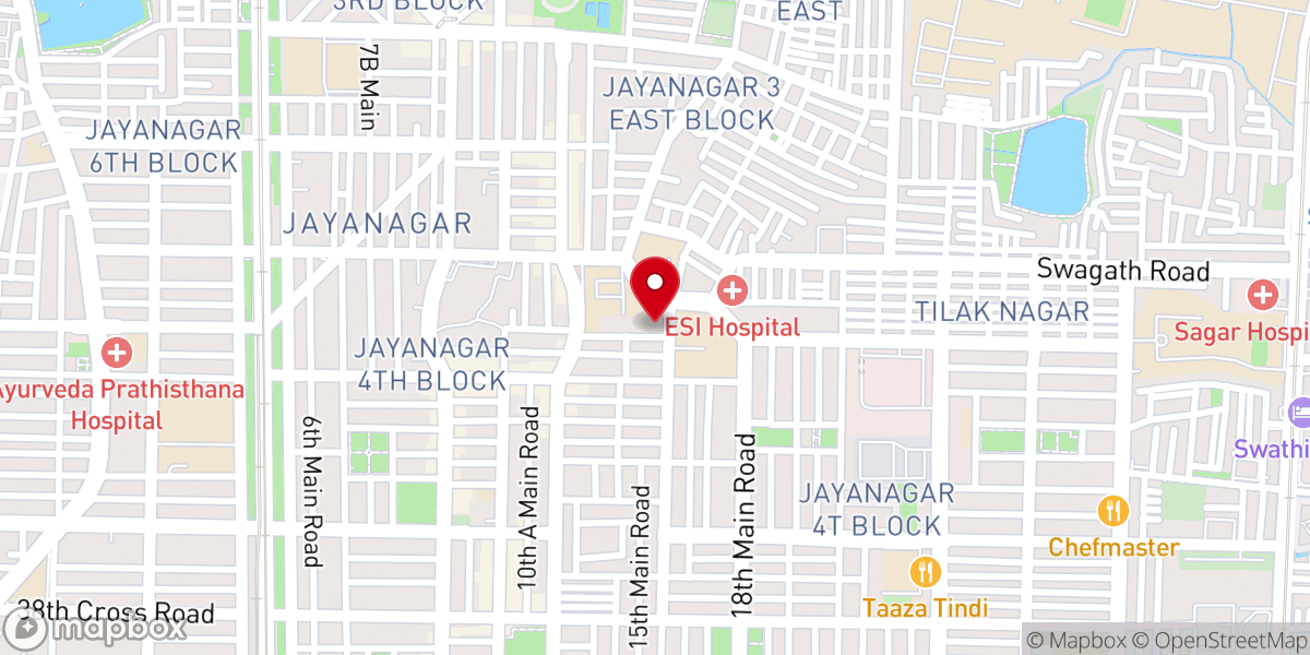 Map showing location of Christha Prabhalaya Epiphany Church