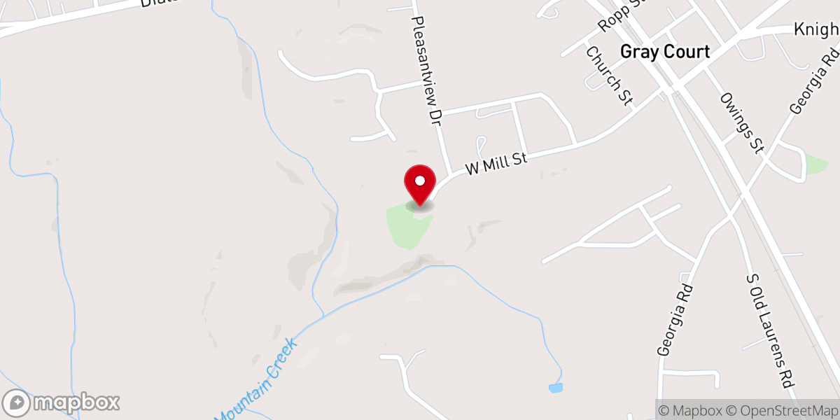 Map showing location of Pleasantview Baptist Church