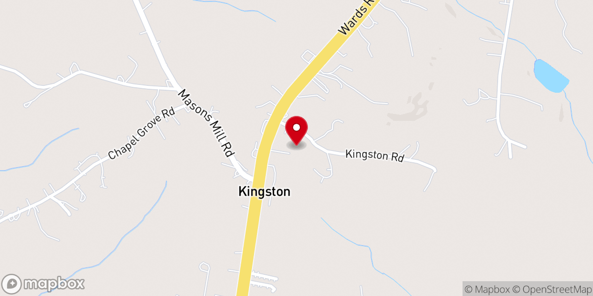 Map showing location of Gospel Light Baptist Church