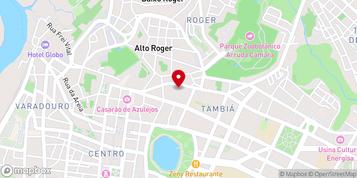 Map showing location of Primeira Igreja Presbiteriana