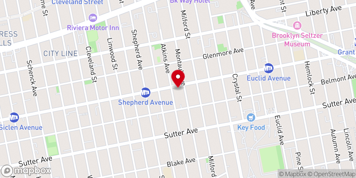 Map showing location of Christian Community Center Inc
