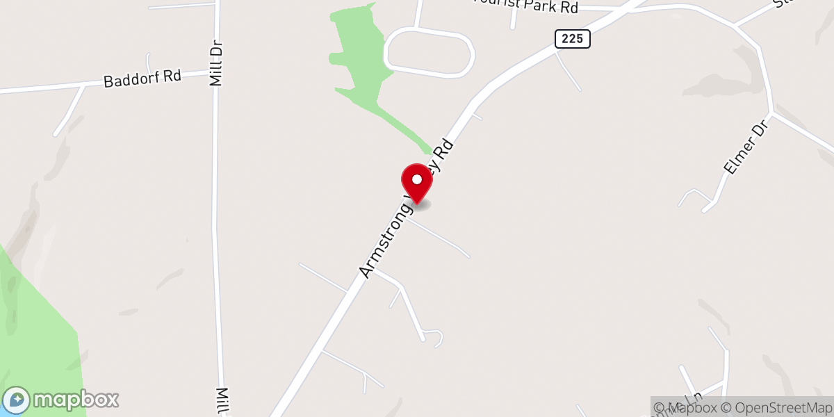 Map showing location of Armstrong Valley Bible Baptist Church