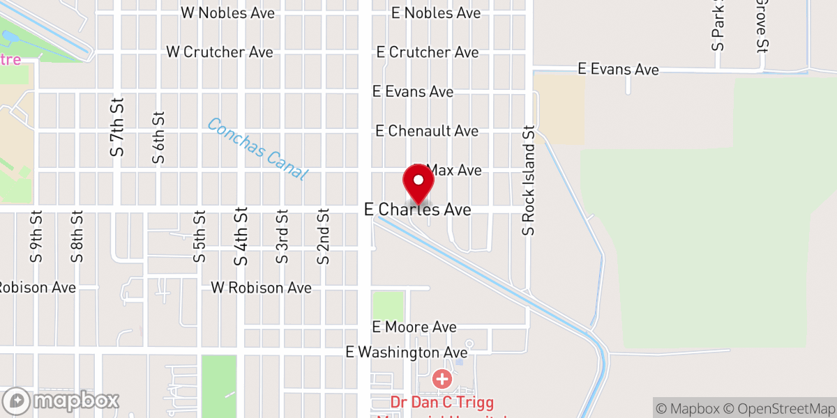 Map showing location of Bethel Tabernacle