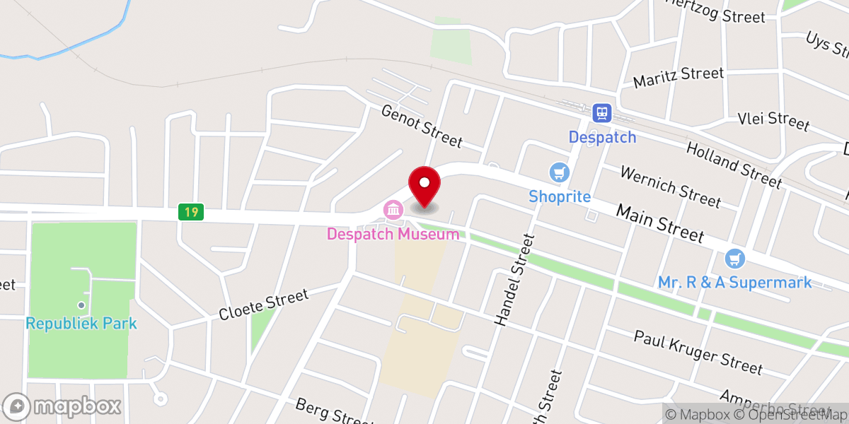 Map showing location of Methodist Church